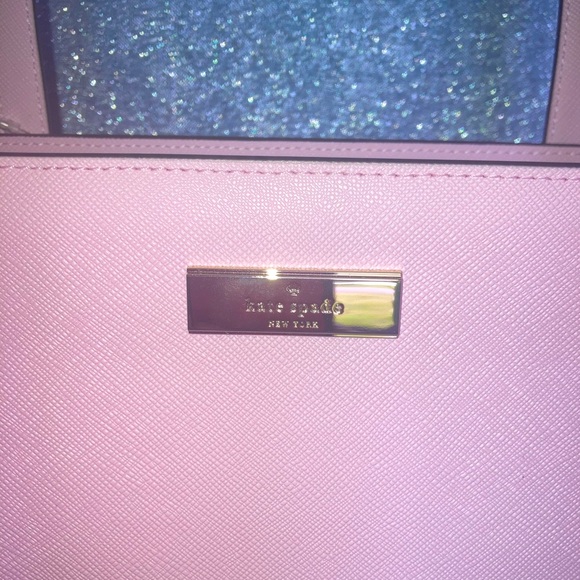 Kate Spade "Kenzie" Pink Horizon Saffiano Leather Medium Tote NWT - Picture 7 of 16